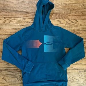 Under Armour Boys Large Loose Blue Sweatshirt